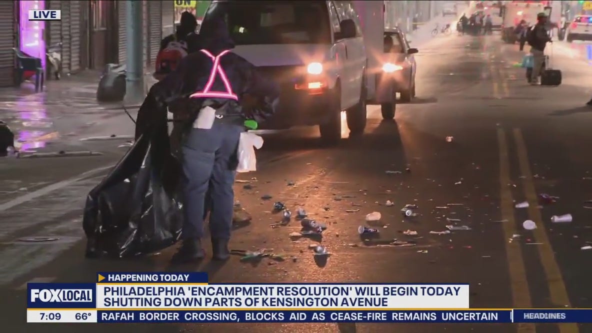 Clean-up begins on Kensington Avenue at part of city's 'Encampment Resolution' plan